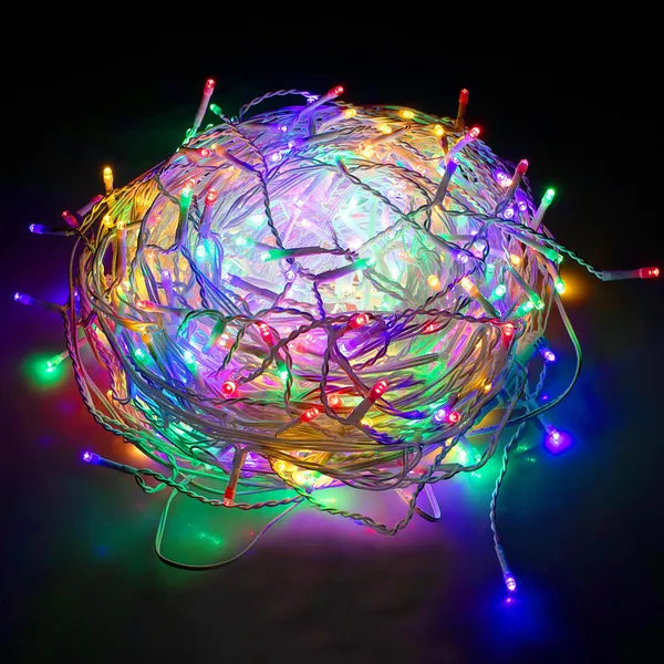 Karácsonyi LED jégcsap fényfüggöny 12 m 300 LED IP44 többszínű/hideg fehér
