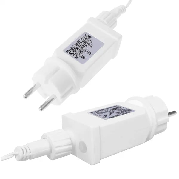 Karácsonyi LED jégcsap fényfüggöny 12 m 300 LED IP44 többszínű/hideg fehér