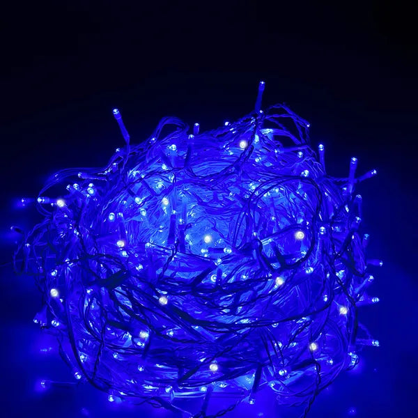 Jégcsap fényfüggöny 20 m, 500 LED, kék+hideg fehér, IP44