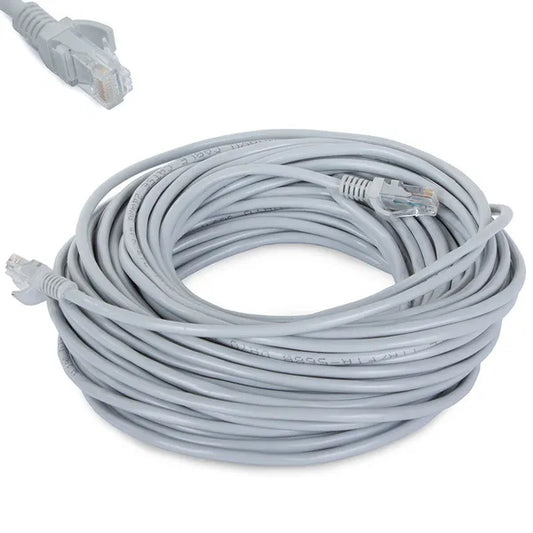 UTP Cat5e RJ45 Ethernet patchkábel, 20 m, szürke