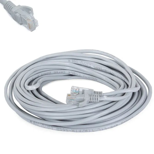 UTP Cat5e RJ45 hálózati patch kábel, 15 m, szürke