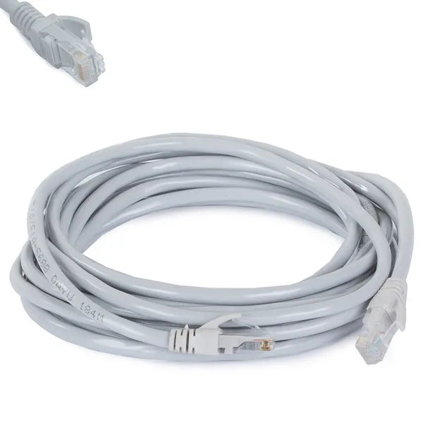 UTP Cat6 Ethernet patchkábel RJ45-RJ45, 5 m, szürke