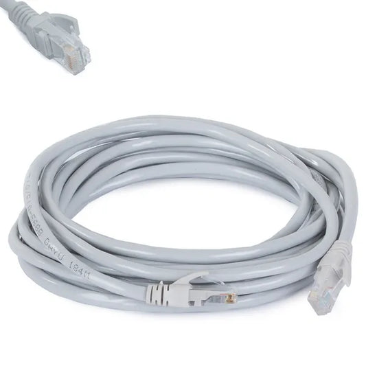 UTP Cat6 Ethernet patchkábel RJ45-RJ45, 5 m, szürke
