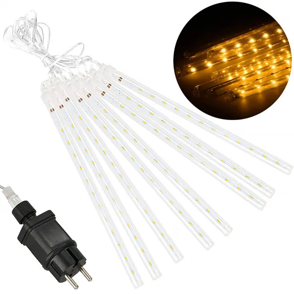 Meteor jégcsap fényfüzér 5 m, meleg fehér 144 LED, IP44