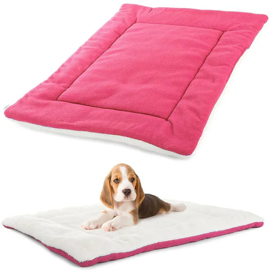 Textil kisállat pihenőmatrac, piros, 50×35 cm