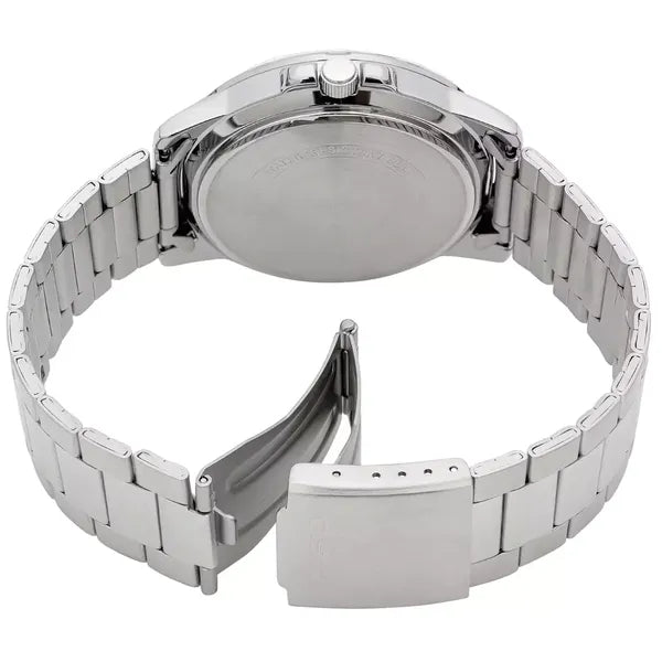 Casio MTP-VD01D-2B férfi karóra, rozsdamentes acél, sötétkék számlap, WR50