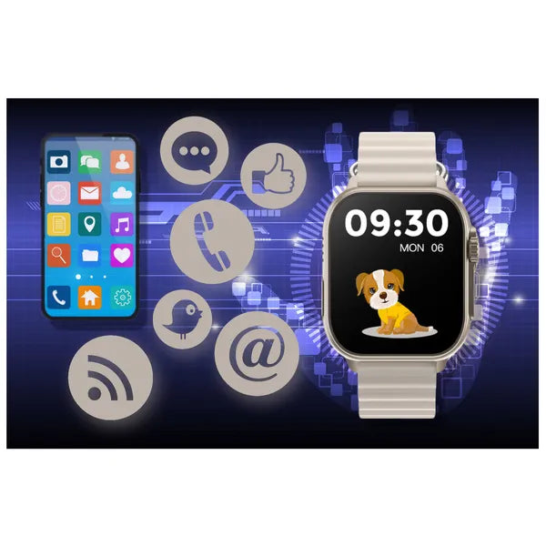 Unisex okosóra IP67, Bluetooth hívás, 1.96'' TFT, vezeték nélküli töltés