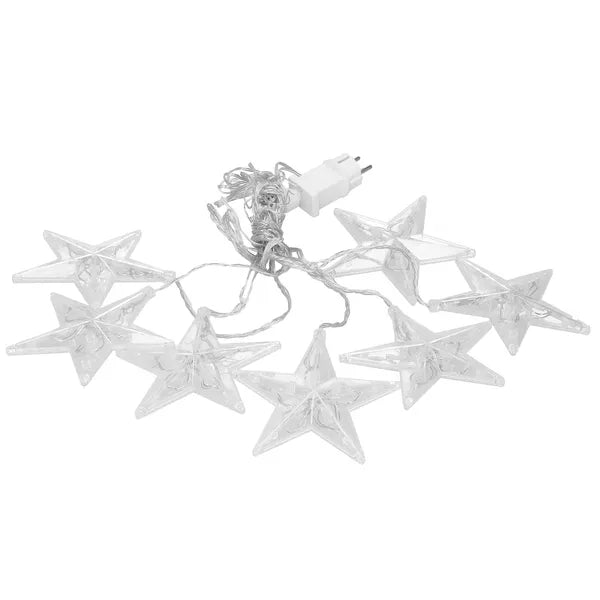 Melegfehér csillagfény LED fényfüggöny, 2 m, 70 LED, IP44