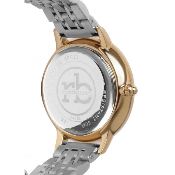 RoccoBarocco női karóra ajándékszett, rozéarany-ezüst, 32 mm, quartz
