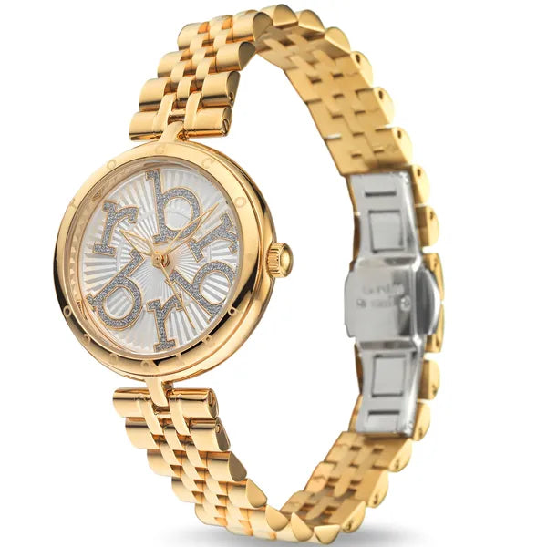 RoccoBarocco női karóra, 32 mm, rozéarany acél, quartz, WR30