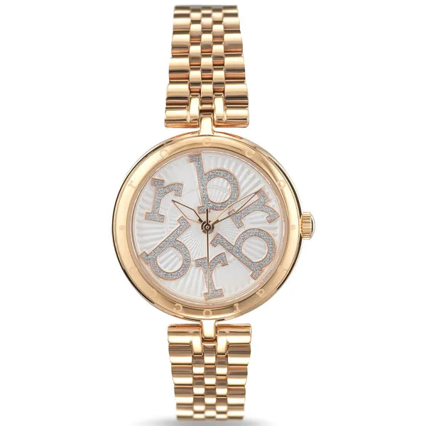 RoccoBarocco női karóra, 32 mm, rozéarany acél, quartz, WR30