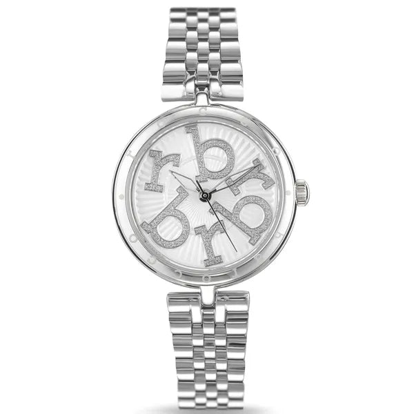 Roccobarocco női karóra ezüst rozsdamentes acél 32 mm quartz