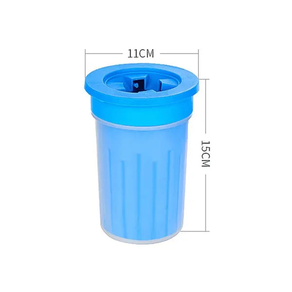 Szilikon mancsmosó pohár L/XL, 7 cm tappancsig kutyáknak, macskáknak