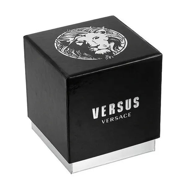 Női karóra Versus Versace VSPEU0119 38 mm bőr fekete/ezüst WR30 díszdobozzal