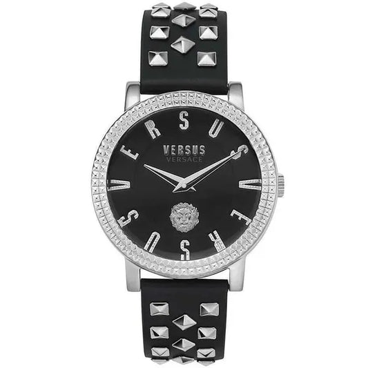 Női karóra Versus Versace VSPEU0119 38 mm bőr fekete/ezüst WR30 díszdobozzal