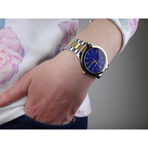 Michael Kors MK3479 női karóra, kék számlap, ezüst-arany acél, WR50