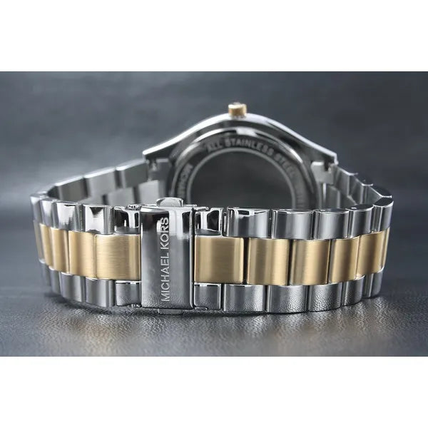 Michael Kors MK3479 női karóra, kék számlap, ezüst-arany acél, WR50
