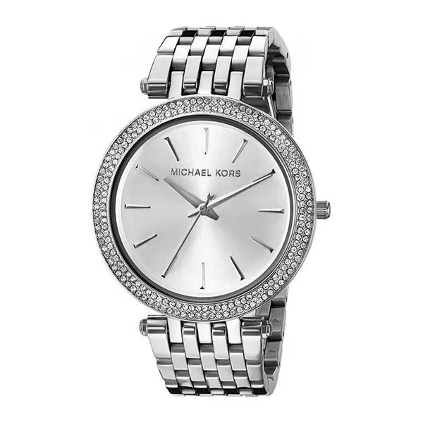 Michael Kors MK3429 női karóra, 33 mm, ezüst acél, WR50 díszdobozzal