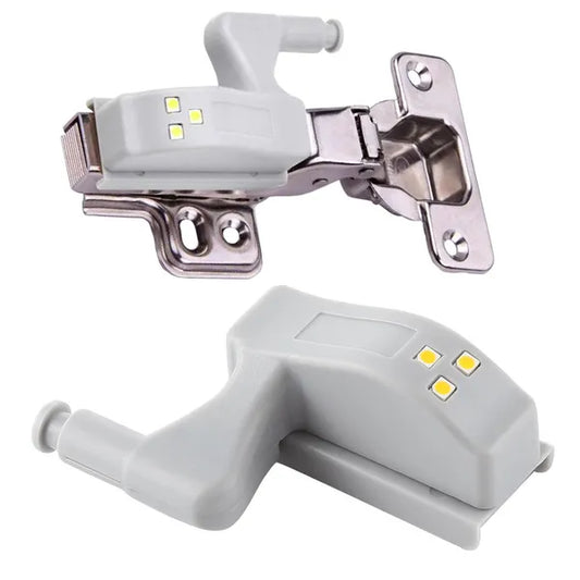 Szekrény pántba építhető LED fény, 3 LED, hideg fehér, A23, szürke