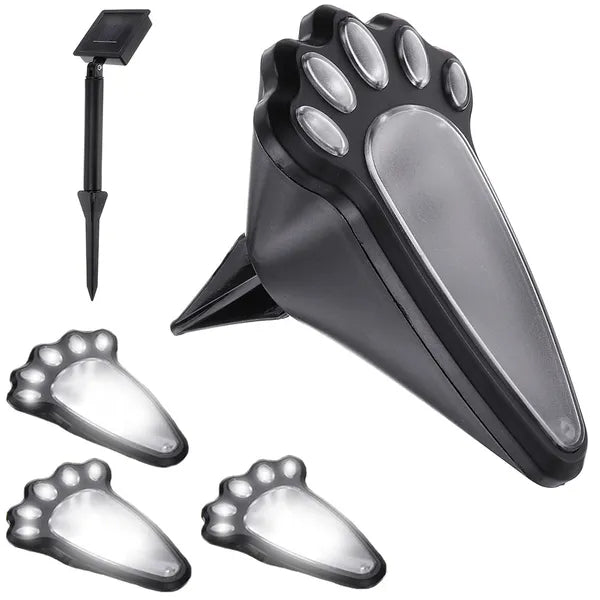 Napelemes tappancs formájú LED talajlámpa szett, 4 db, IP44