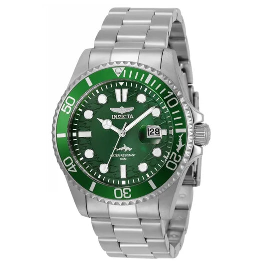 Invicta Pro Diver 30020 férfi búváróra zöld számlappal, WR100, acél