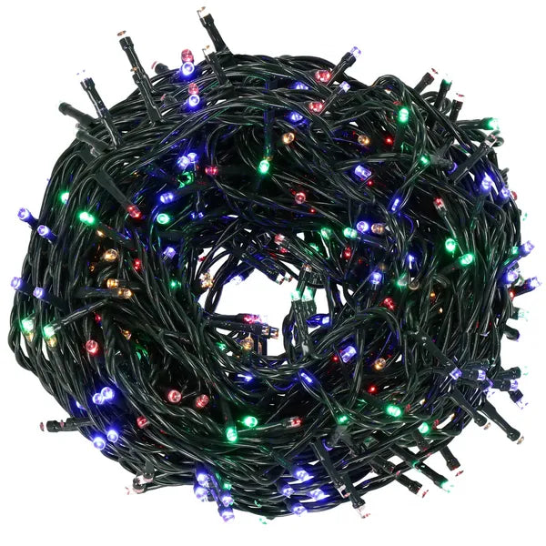 Multiszínű kültéri karácsonyi fényfüzér, 500 LED, 31,5 m, IP44