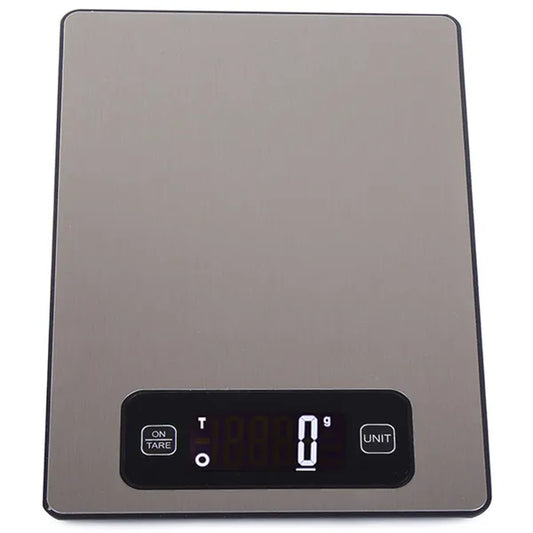 Elektronikus precíziós konyhai mérleg LCD érintőgombokkal, 5 kg/1 g