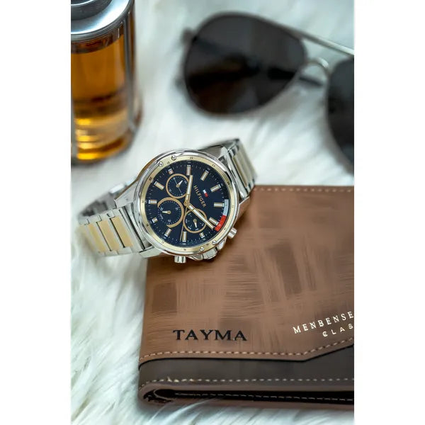 Tommy Hilfiger Mason férfi karóra, rozsdamentes acél, 45 mm