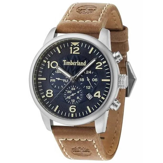 Timberland Ashmont férfi karóra, bőrszíj, 46 mm, kék számlap