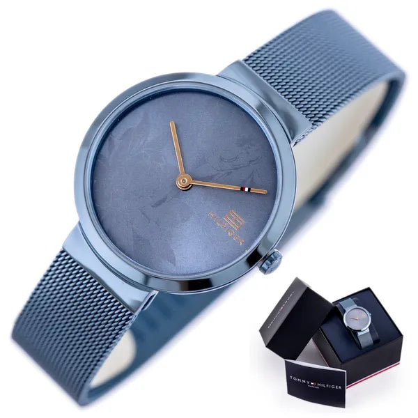 Tommy Hilfiger Libby női karóra, kék rozsdamentes acél, 32 mm