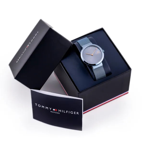 Tommy Hilfiger Libby női karóra, kék rozsdamentes acél, 32 mm