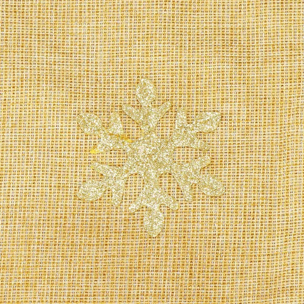 Arany, csillogó hóember alakú textil asztali alátét 48×35 cm