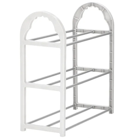 Springos 3 polcos cipőtároló állvány szürke 49x19x47,5 cm 15 kg