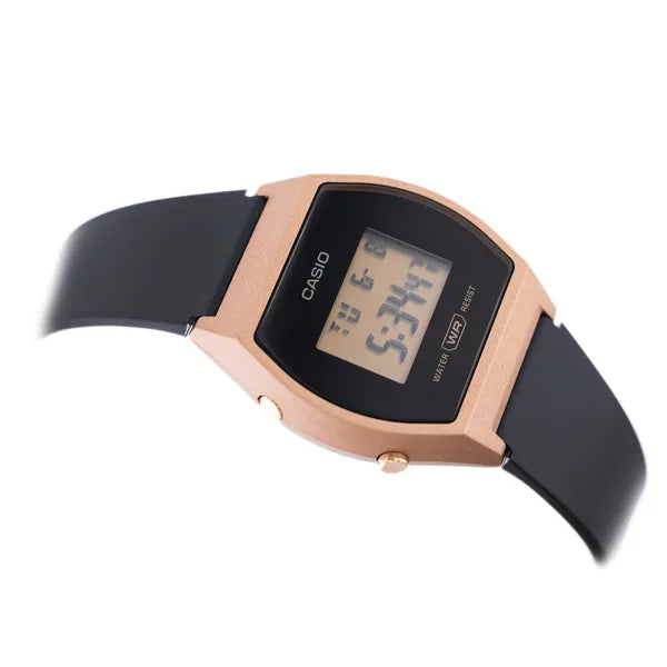 Casio Vintage LW-204-1ADF női digitális karóra, fekete-rózsaszín, WR50