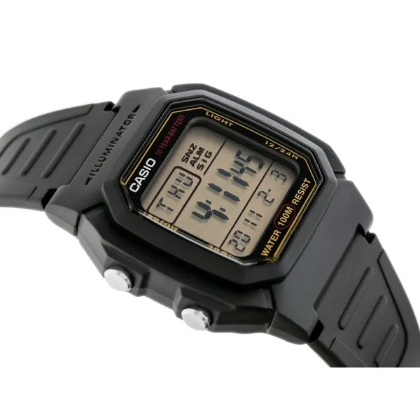 Casio W-800HG-9AVDF férfi digitális sportóra, 100 m vízálló, LED, 10 év elem