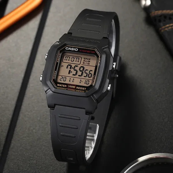 Casio W-800HG-9AVDF férfi digitális sportóra, 100 m vízálló, LED, 10 év elem