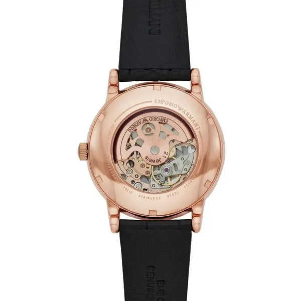 Emporio Armani Luigi férfi automata karóra 43 mm, skeleton, WR50
