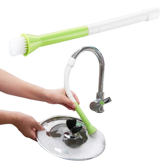 Szilikon csapra szerelhető mosogatókefe toldat, 32 cm, vegyes színek