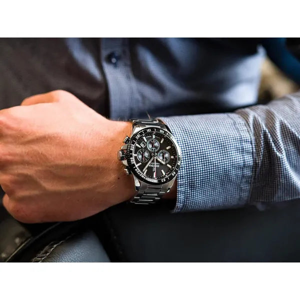 Festina Timeless Chrono 20560/6 férfi kvarc kronográf karóra, fekete 45 mm