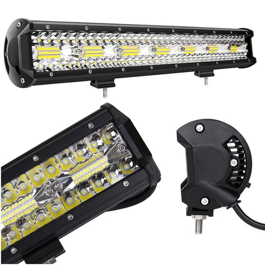 LED munkalámpa fényszóró bar 420 W, 12–24 V, IP68, combo