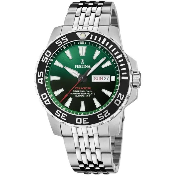 Festina The Originals F20661/2 férfi rozsdamentes acél kronográf karóra 44 mm