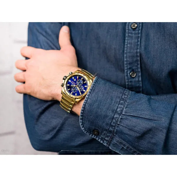 Festina Chrono Sport 20541/2 férfi aranyszínű kronográf karóra, WR100