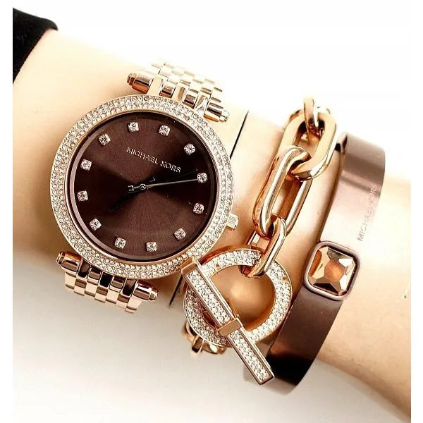 Michael Kors Darci női karóra, rosegold nemesacél, 39 mm, WR50