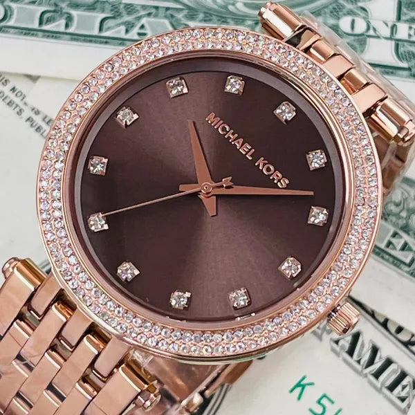 Michael Kors Darci női karóra, rosegold nemesacél, 39 mm, WR50