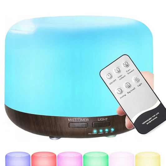 Ultrahangos 300 ml aromadiffúzor és párásító, RGB fény, távirányító