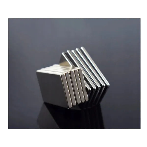 Nagy erejű neodímium mágnes készlet, 10 × 5 × 1,5 mm, 10 db