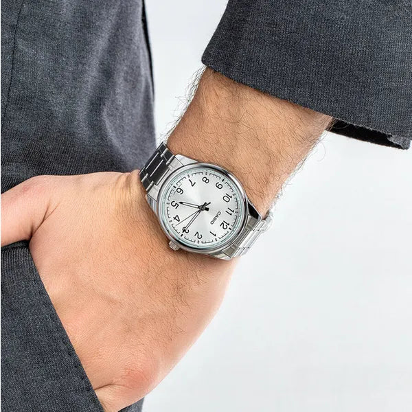 Casio MTP-V005D-7B4 férfi karóra, rozsdamentes acél, ezüst 40 mm