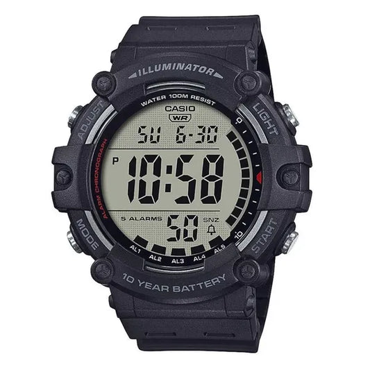 Casio AE-1500WH-1A férfi sportóra LED Illuminator, WR100, fekete