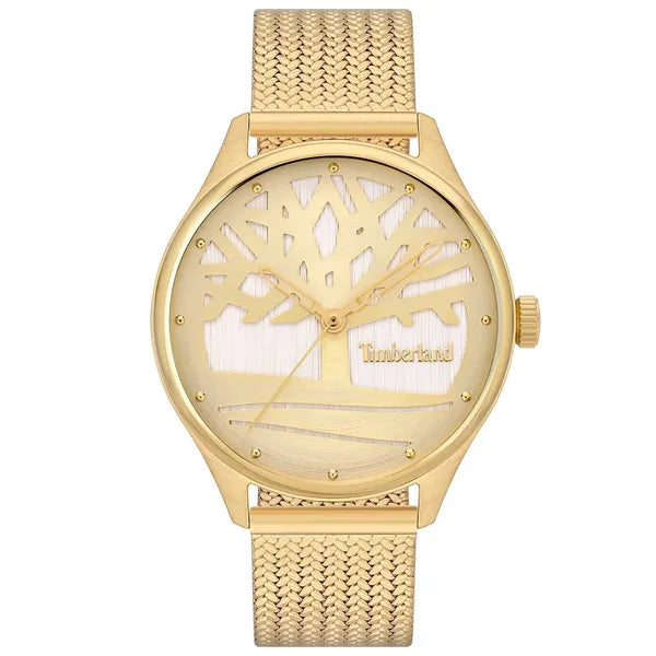 Timberland női karóra, arany rozsdamentes acél, 38 mm, WR50