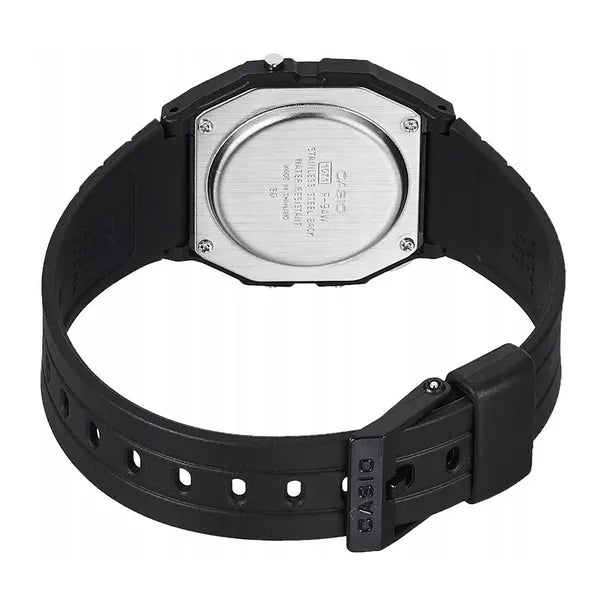 Casio F-94WA-8D férfi digitális retro karóra LED, stoper, WR30, fekete